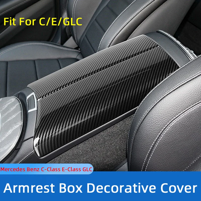 

Car Parts For Mercedes Benz C E GLC Class W205 W213 X253 E300 E350,Center Console Armrest Box Panel Cover Trim Shell Accessory