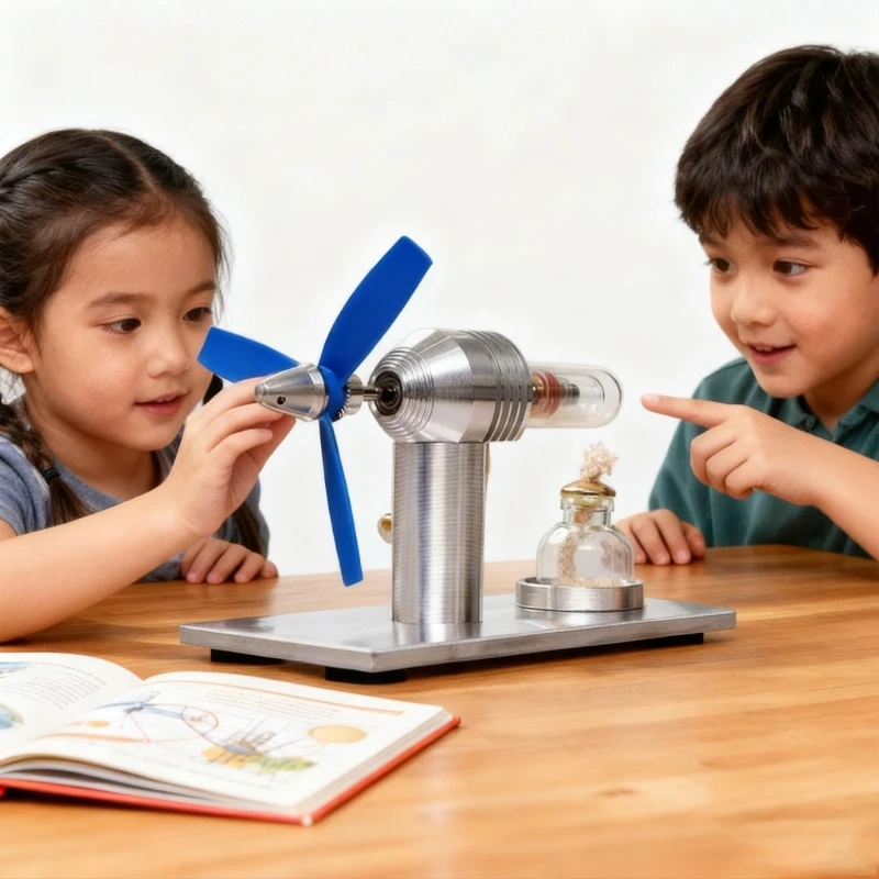 Educational Alloy Stirling Engine Model For Classroom Teaching Demonstrations K92C