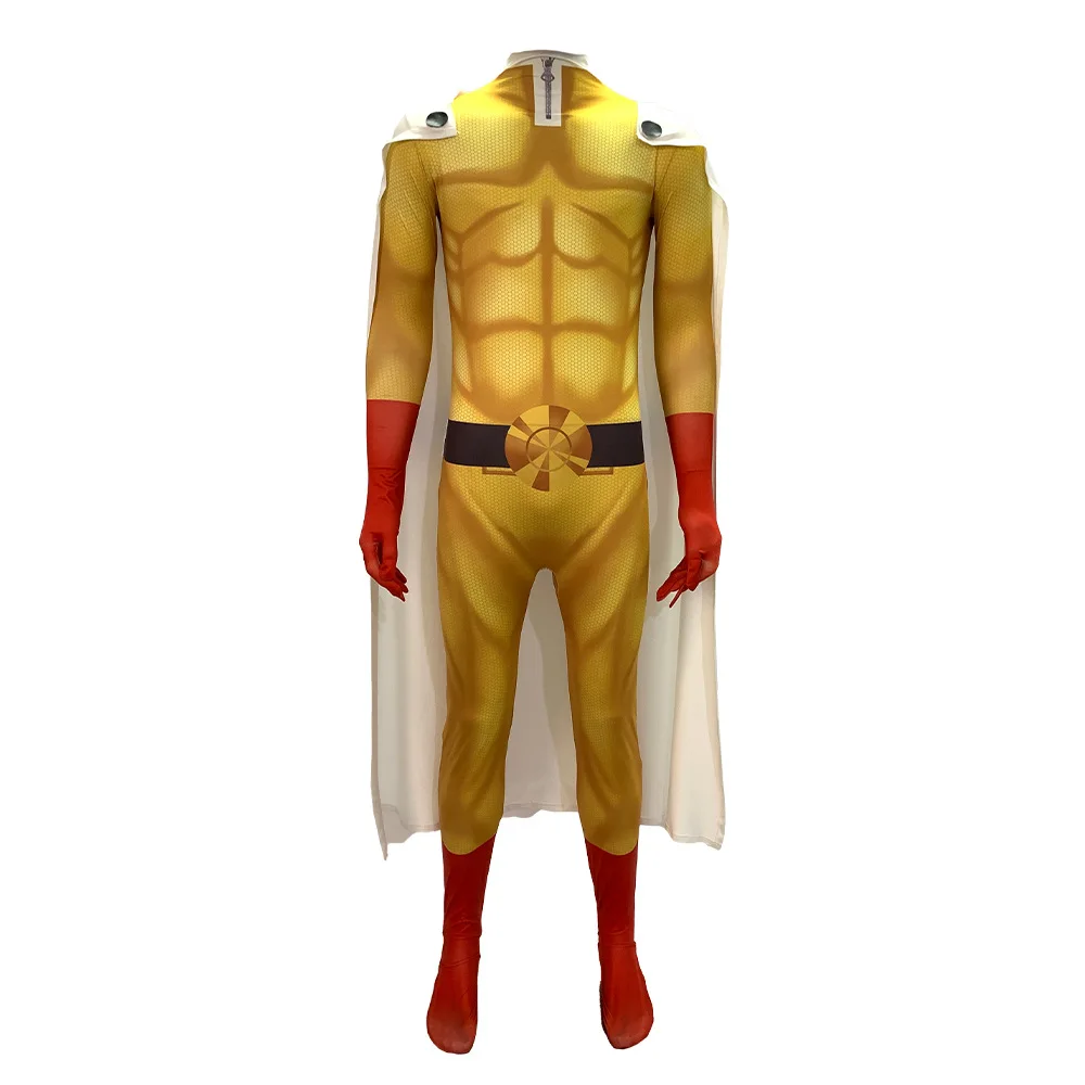 Anime Same Cos Suit Jumpsuit Cosplay Battle Suit Halloween Tights Saitama Teacher