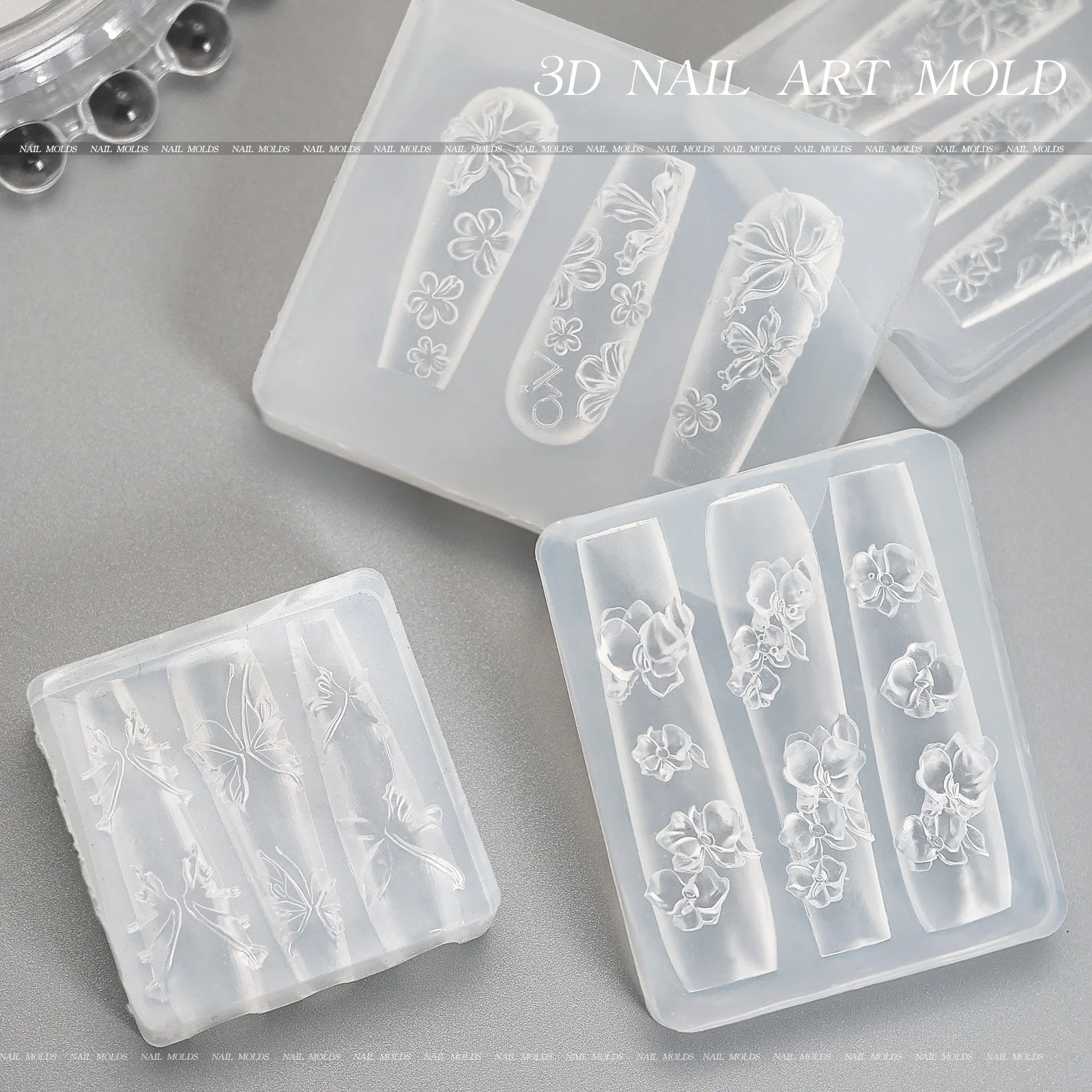 Creme saia renda coração 3d acrílico molde decorações da arte do prego manicure diy design silicone decorado jóias artesanato molde do prego