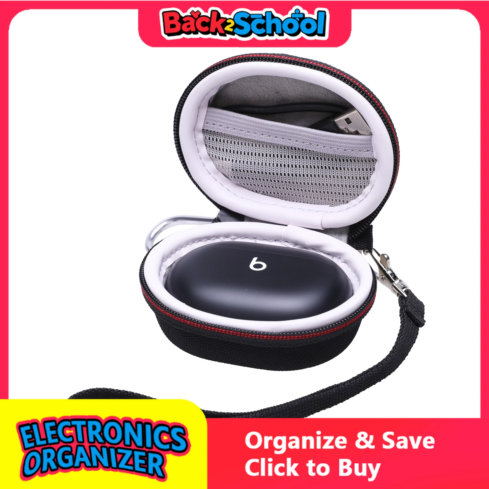 

LTGEM EVA Hard Case for New Beats Studio Buds/Sony WF-1000XM4 Wireless Noise Cancelling Earbuds Protective Carrying Storage Bag