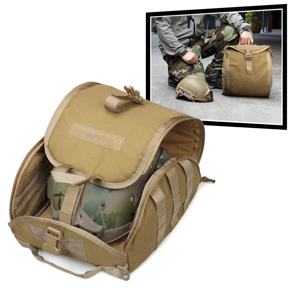 DulAirsoft-Sac pour casque multi-usages, rangement Molle, militaire, poudres de transport pour le sport, la chasse, le tir, les casques de saut