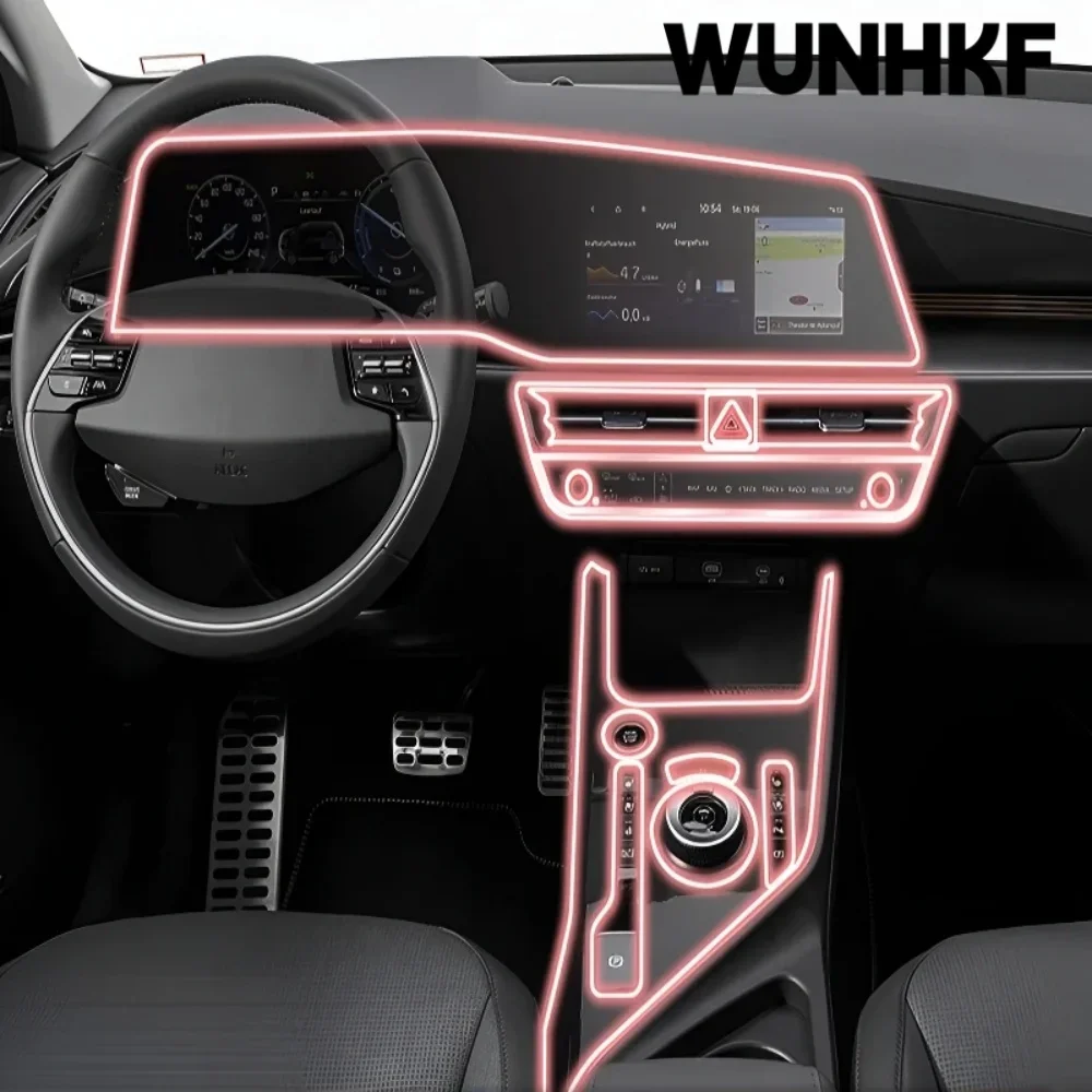 Dashboard Multimedia Navigation Transparent Anti-Scratch Protection Film Auto Interior Accessories For Kia Niro 2023-2025