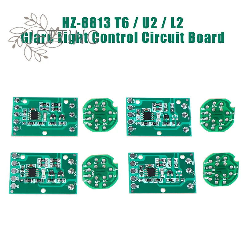 Hot HZ-8813 T6/U2/L2 Glare Light Control Circuit Board Flashlight Driver Board 3 Function 5 Function Gear Electric Plate