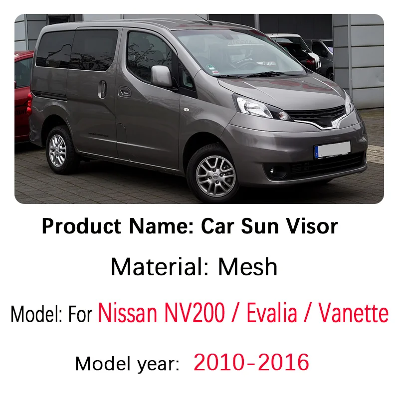 For Nissan NV200 Evalia Vanette 2010-2016 Car Mesh Shades Window Sunshades Sunscreen Privacy Curtain Mosquitos Auto Accessories
