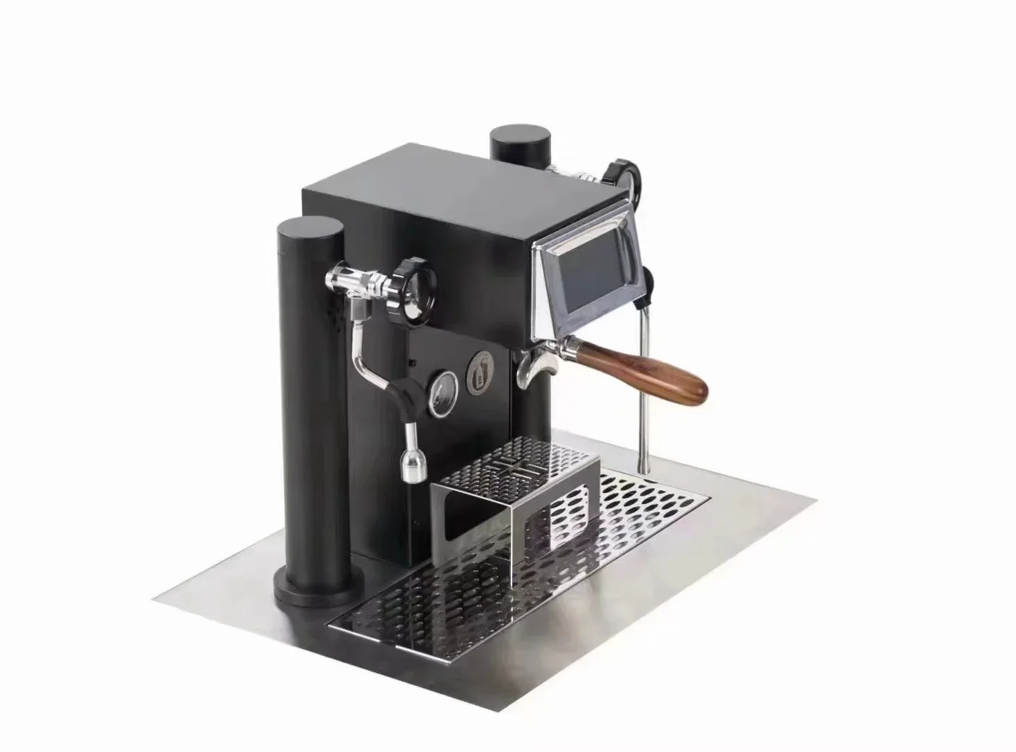 Professional 220V Stainless Steel Coffee Machine Programmable Semi-Automatic Espresso 9 Bar Touch Screen Display Tabletop
