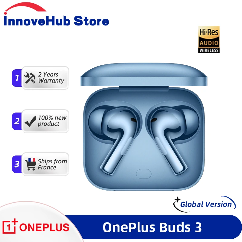 Global version OnePlus Buds 3 Wireless Earphone TWS Earphone 49dB Active Noise Cancellation Bluetooth 5.3