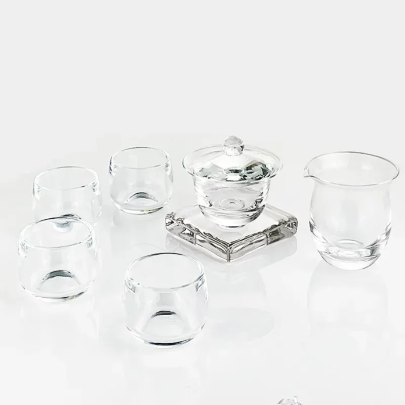 

High-end crystal glass fair cup kung fu sea tea set heat-resistant and anti-scalding household creative male cup high-end
