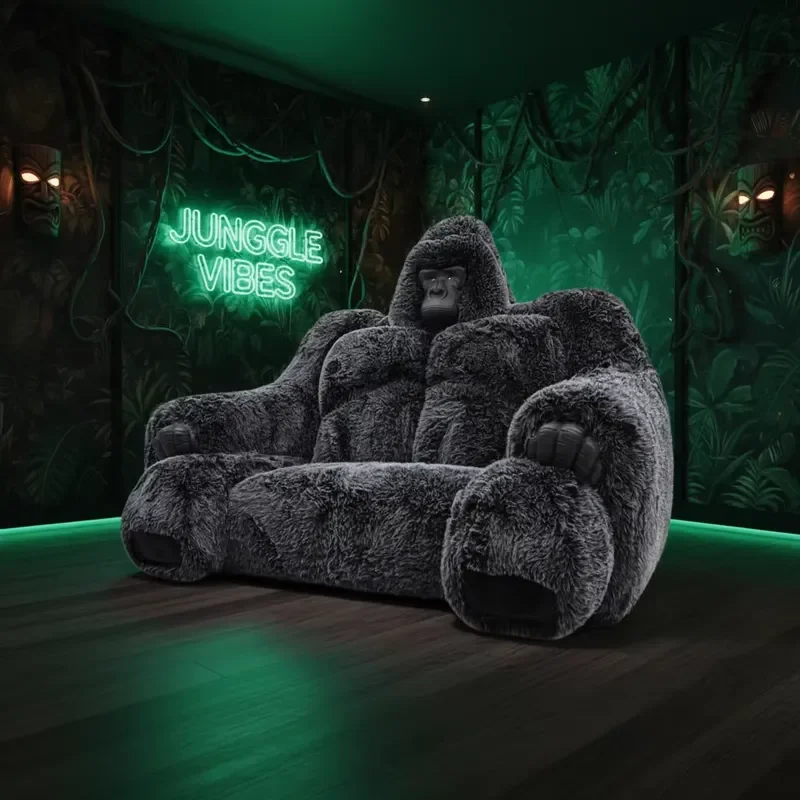 Creative Gorilla Shaped Sofa Bed Novelty Monster Design Fabric Couch ...