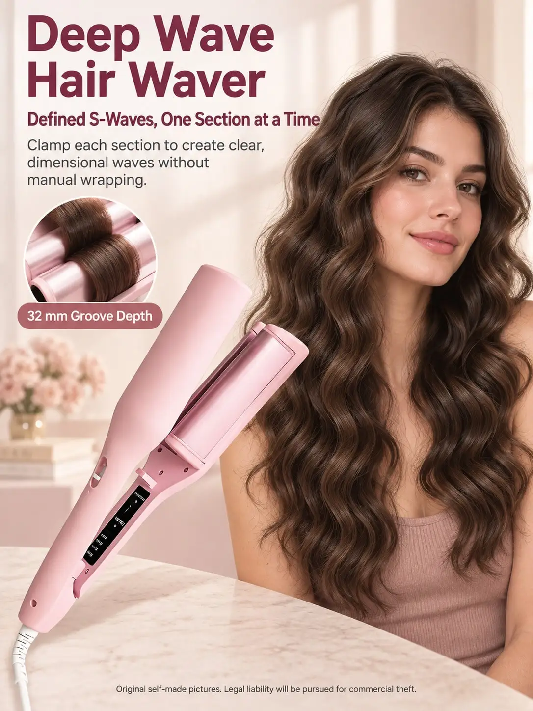 Hair Crimper Iron And Hair Iron For Waves, Hair Curling Iron For Hair And Hair Curler, Curling Hair Tool And Hair Tools For Styling, Hair Salon Equipment And Hairstylist Essentials, Hair Stylist Tools And Cosmetology Supplies sb260829135080037250824