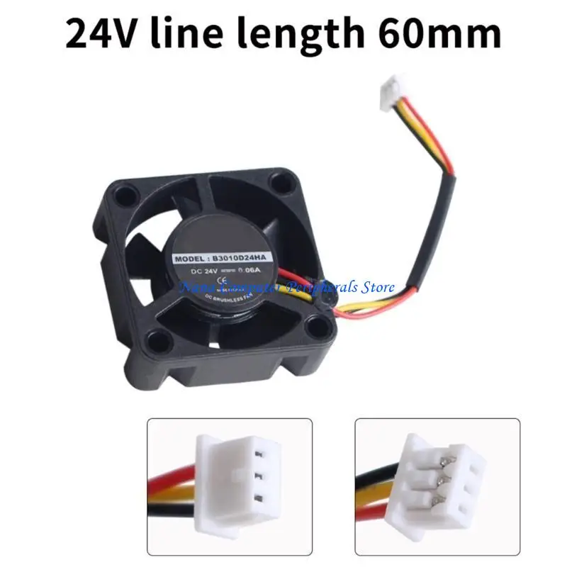 F68C 3Dプリンターパーツホットエンドパーツアップグレードダブルベアリング冷却ファン30mm 30x30x10mm