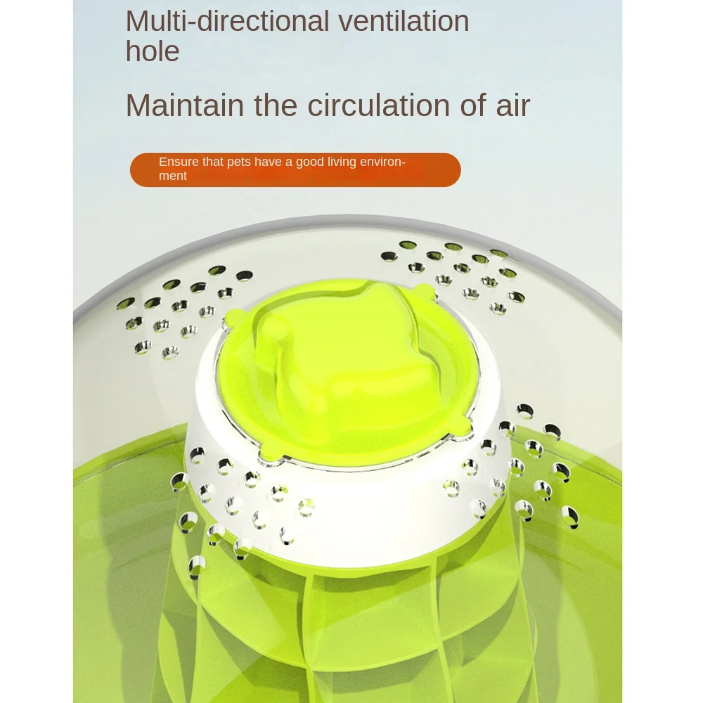 Breathable Snails Breeding Tank Removable Transparent Reptile Observing Box with Handle Prevents Escape Mini Pet House Lizard