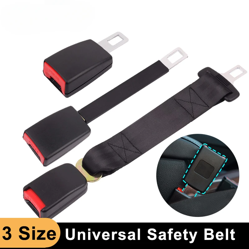 Universal Car Safety Belt for 22MM*30MM Locking Tongue Seat Belt Stopper Steel Safety Belt Buckle Seat Belt Clip Extender Plug