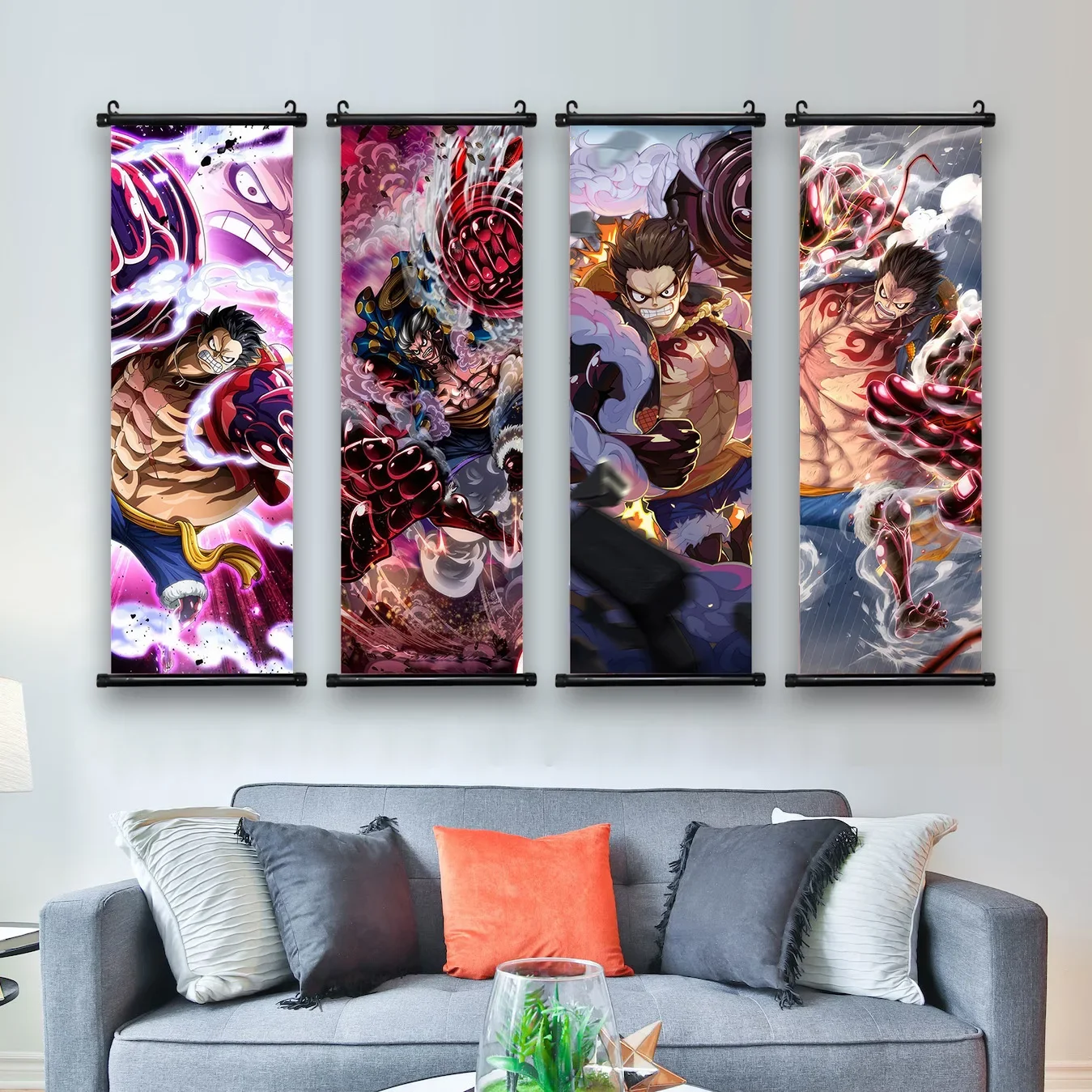 Anime ONE PIECE Poster Luffy Canvas Painting Gear Fourth Art Print Kids Room Decoration Mural for Hanging Scrolls Home Decor