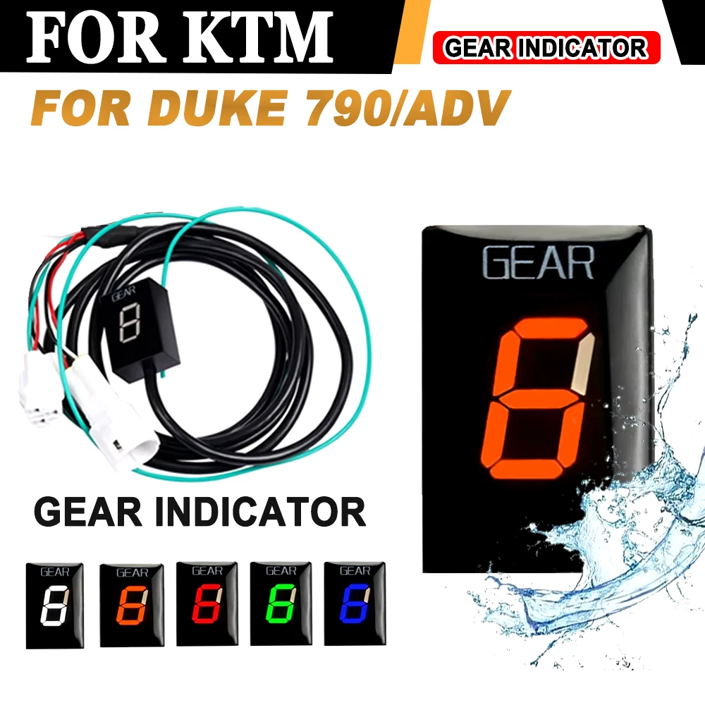 Gear Display Indicator for KTM 790 Adventure ADV Duke 790 Duke790 2018 2019 Motorcycle Accessories 1-6 Level Speed Digital Meter