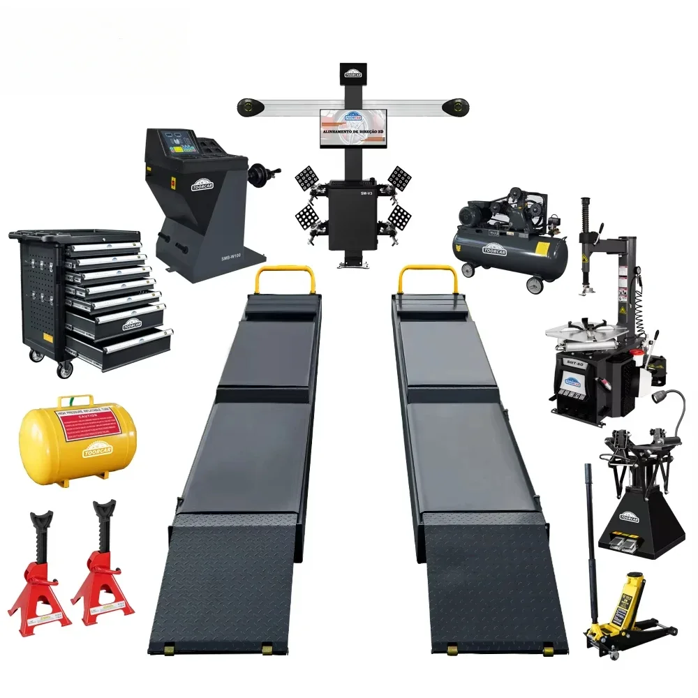 Sunmo 3D Aligner With Car Scissor Lift 4 Wheel Alignment Equipment