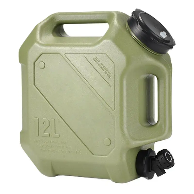 

Portable Water Tank Large 12L Water Tank Water Jugs With Spigot Canteen Picnic Supplies No Leakage Water Storage For Vehicle