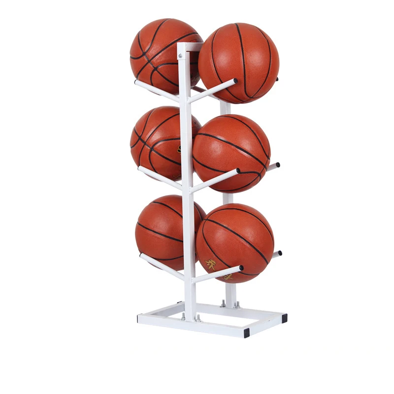 Portaoggetti per palline multistrato personalizzato Porta basket verticale Porta palline da garage per calcio Rugby Pallavolo