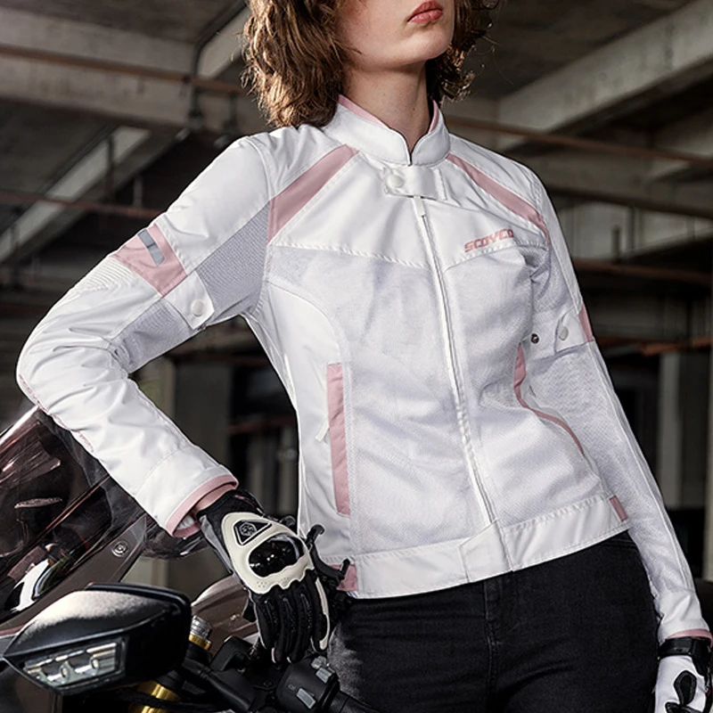 

Motorcycle Jacket Summer Mesh Breathable Motorbike Jacket Anti Fall Knight Casual Racing Equip Reflective Moto Riding Jacket