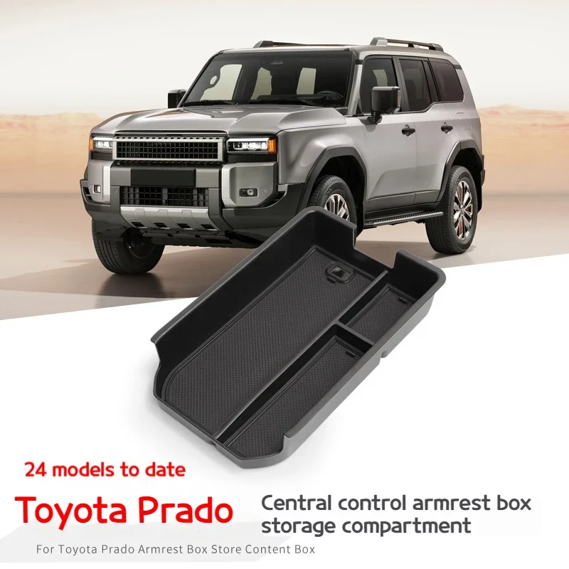 

Suitable for Toyota 04-24 Prado PRADO center armrest storage box Land Cruiser LC250 storage box Car Internal accessories