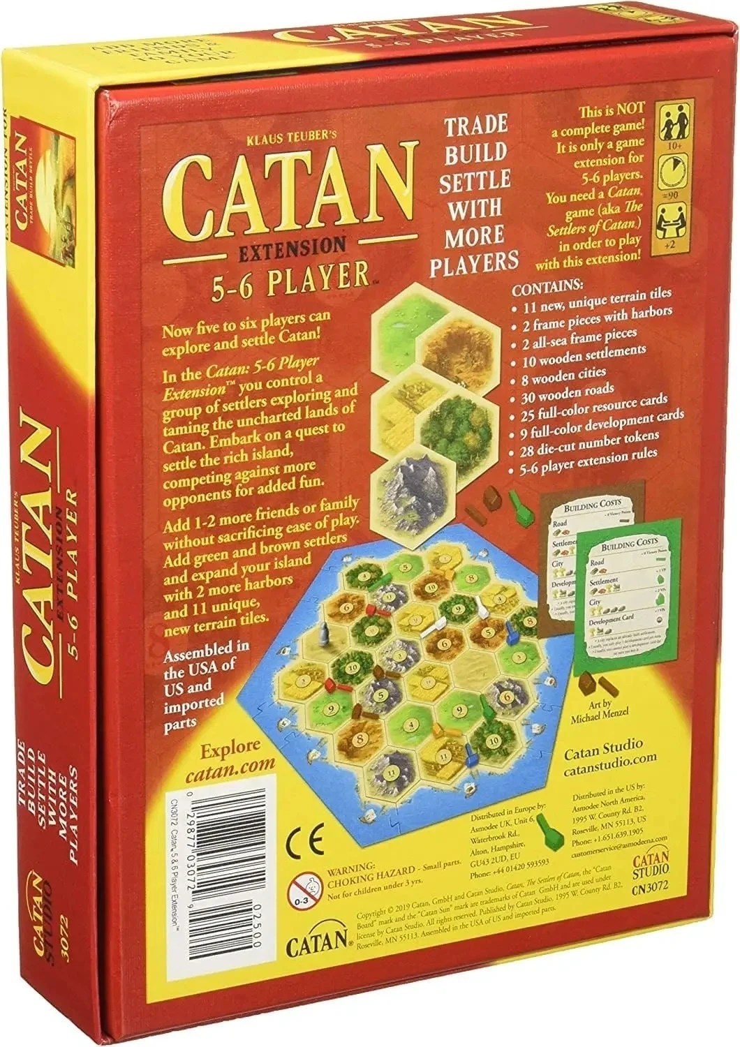 CATAN | Base Game 5 and 6 Player | Board Game EXTENSION | Ages 10+ | 3-6 Players | 120 Minutes Playing Time