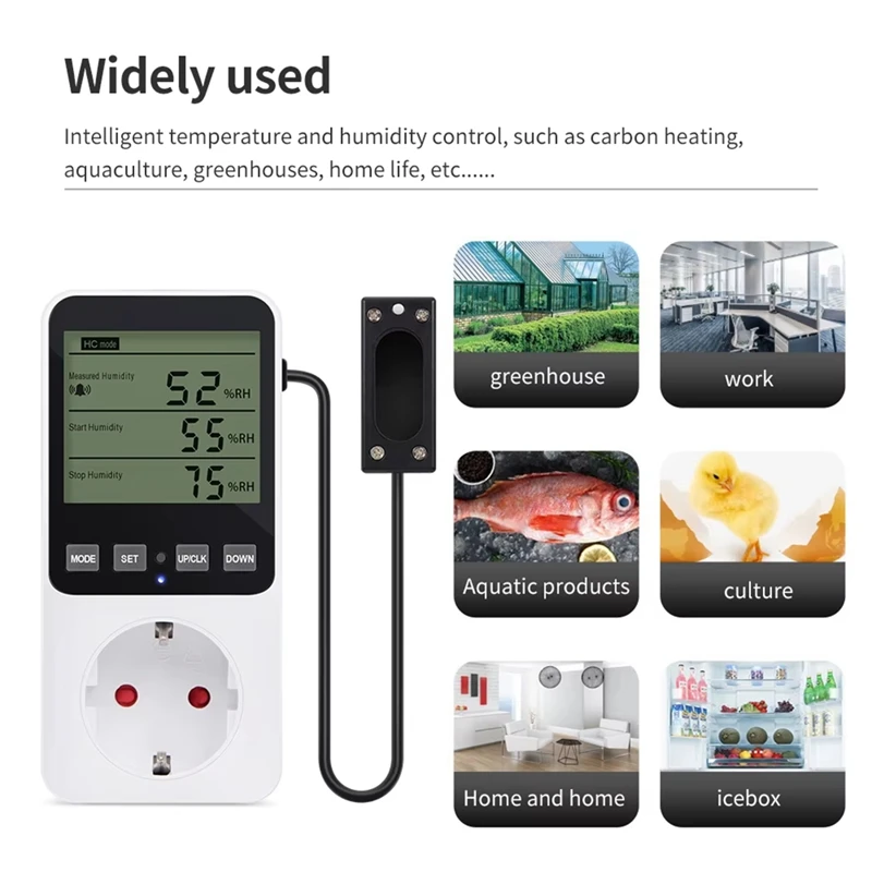 24-Hour Delivery Digital Display Temperature And Humidity Controller Socket Thermostat Heating And Cooling Regulator Smart Socke