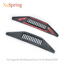 Car Engine Air Inlet Vent Protective Cover For Mazda CX-5 CX5 2013-2023 KF Case Sticker Protection Styling Accessories