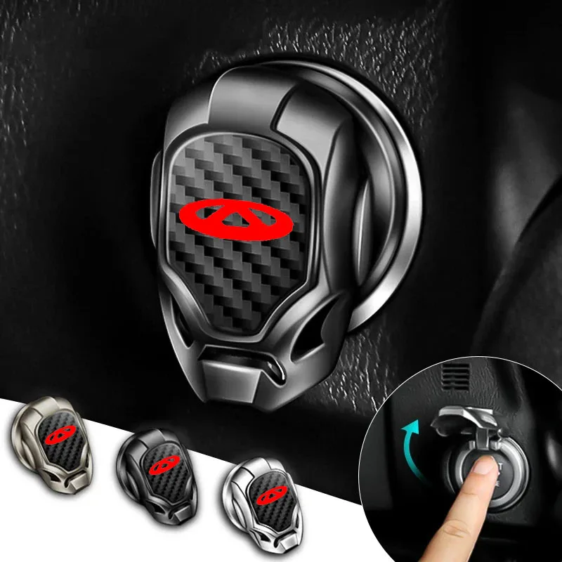 For Chery Tiggo 4 Pro Arrizo GX Tiggo 3x Push Start Button Cover Stylish Carbon Fiber Design Ignition Button Decor