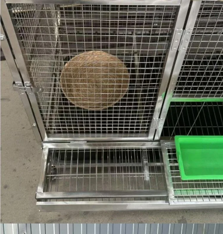 Portable Chicken Cage Outdoor Luxury Stainless Steel Chicken Coop Automatic Egg Collection Waterproof Design Poultry Cage