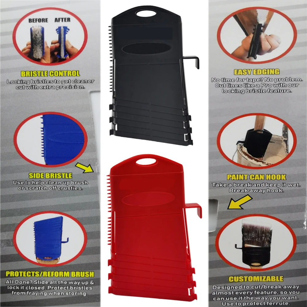 Auxiliary Tools For Brushes Side Comb Design Easy Edging Applied On The Window Frame ABS Paint Edger