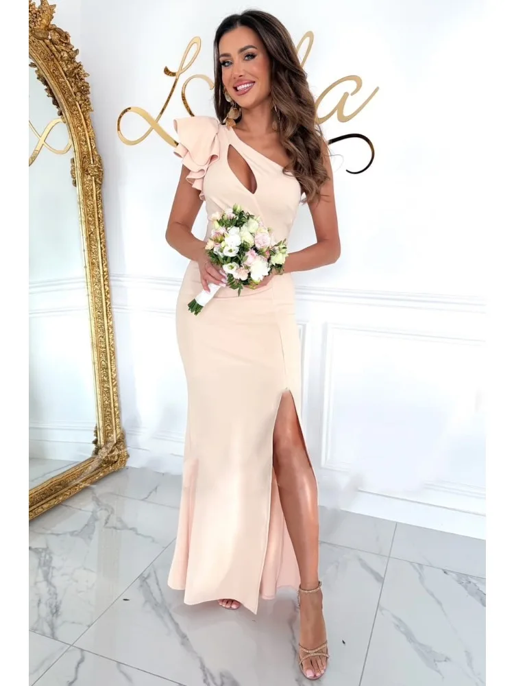 أزياء المرأة مثير حزمة الوركين واحد الكتف محبوك فستان صيفي المرأة ضئيلة مطاطا غمد فستان الحفلات الشارع الشهير تونك #1