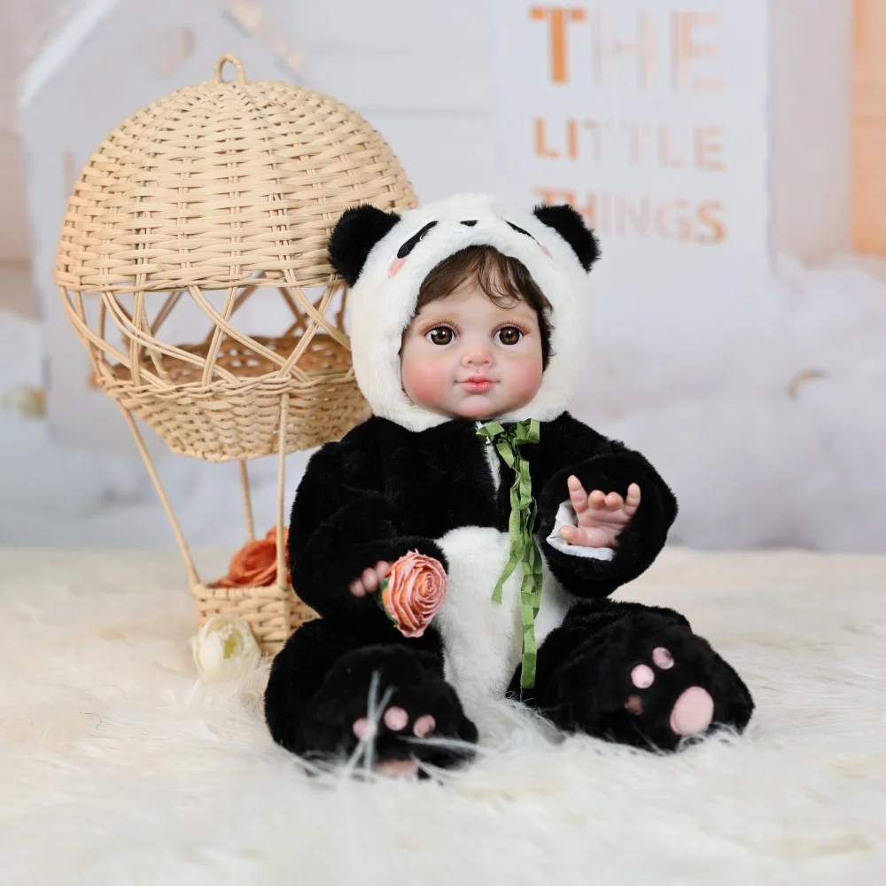 Cloveray 20 بوصة كامل الجسم الفينيل واقعية تولد من جديد دمية طفل دمية رئيس قابل للتعديل 35 °   عموديًا، 360 °   هدية عيد الميلاد للأطفال أفقيًا