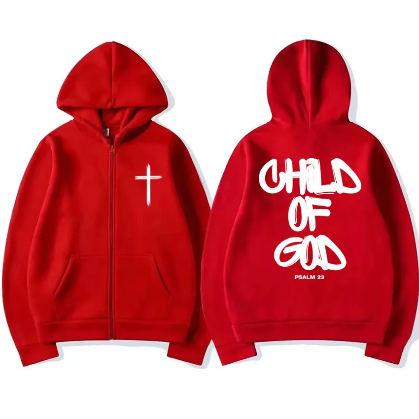 Hot Sale New Ghod of God Bible Christian Religious Jesus printed Zipper Hoodies Unisex harajuku Sweatshirt Men women Fleece Coat