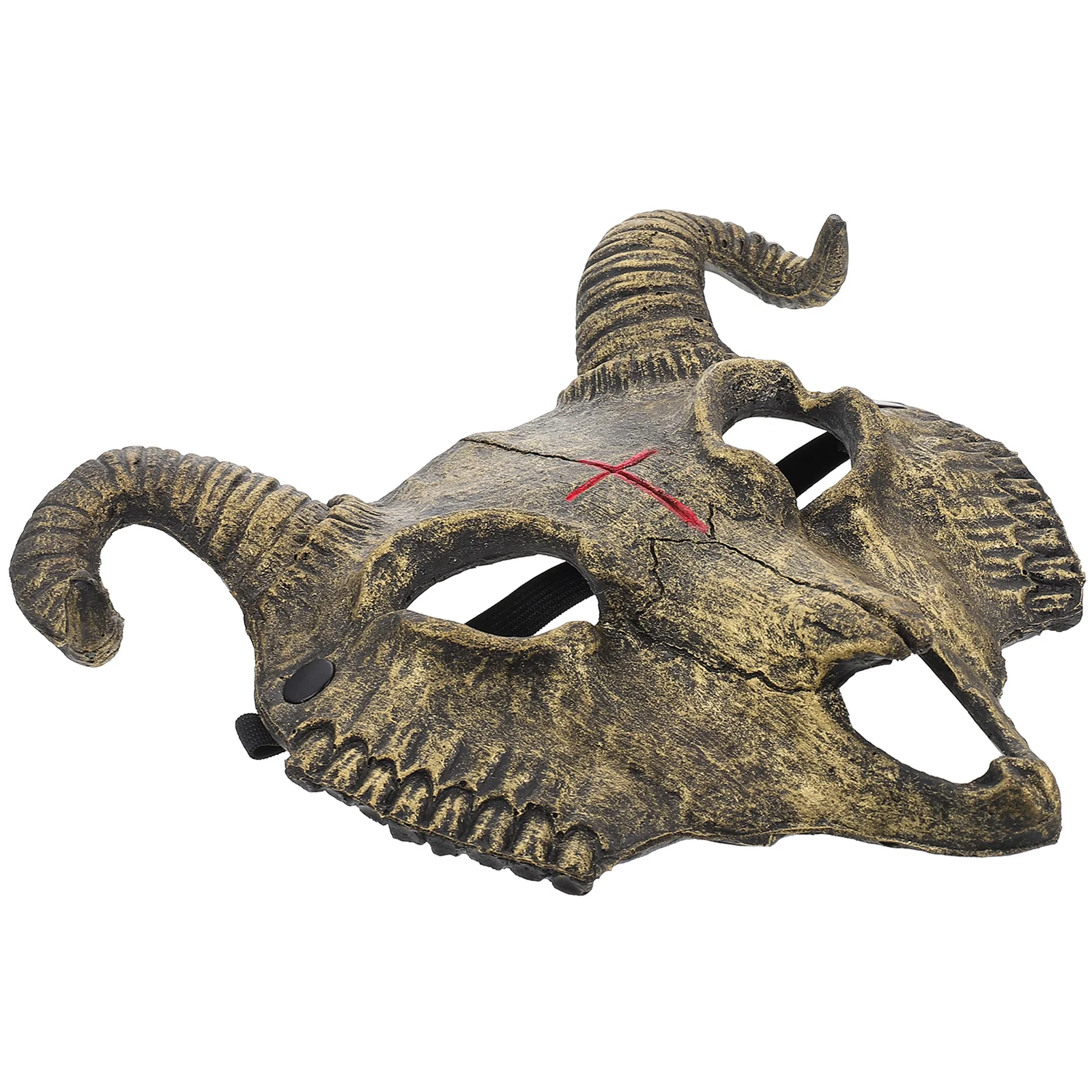 

Skull Facial Decoration Face Mask Masquerade Pigeon Pu for Party Halloween Costume Accessory Creepy