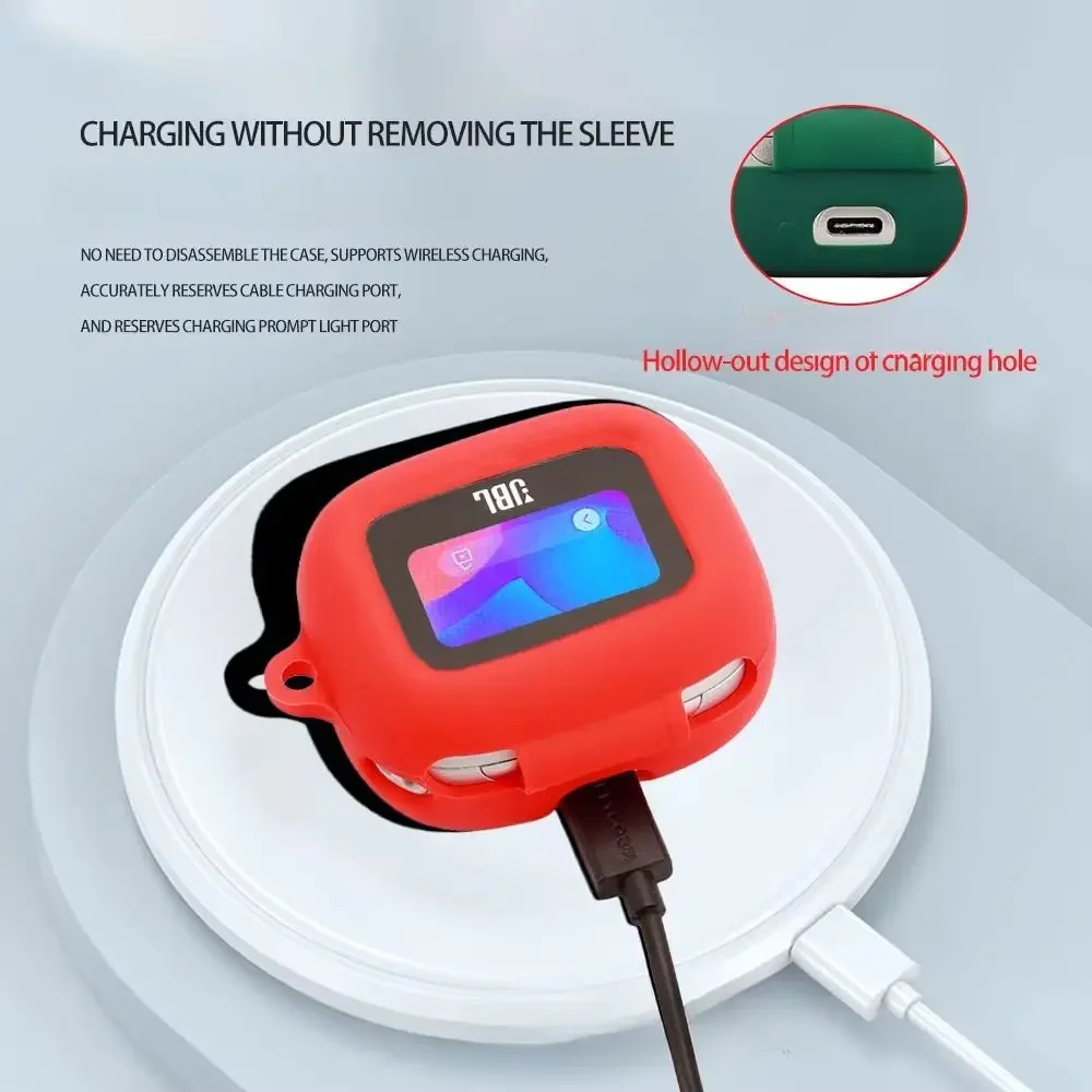 Skinlee Liquid Silicone Case For JBL LIVE BEAM 3 Case Wireless Headphone Protector Case For JBL LIVE BEAM 3 Protect Cover