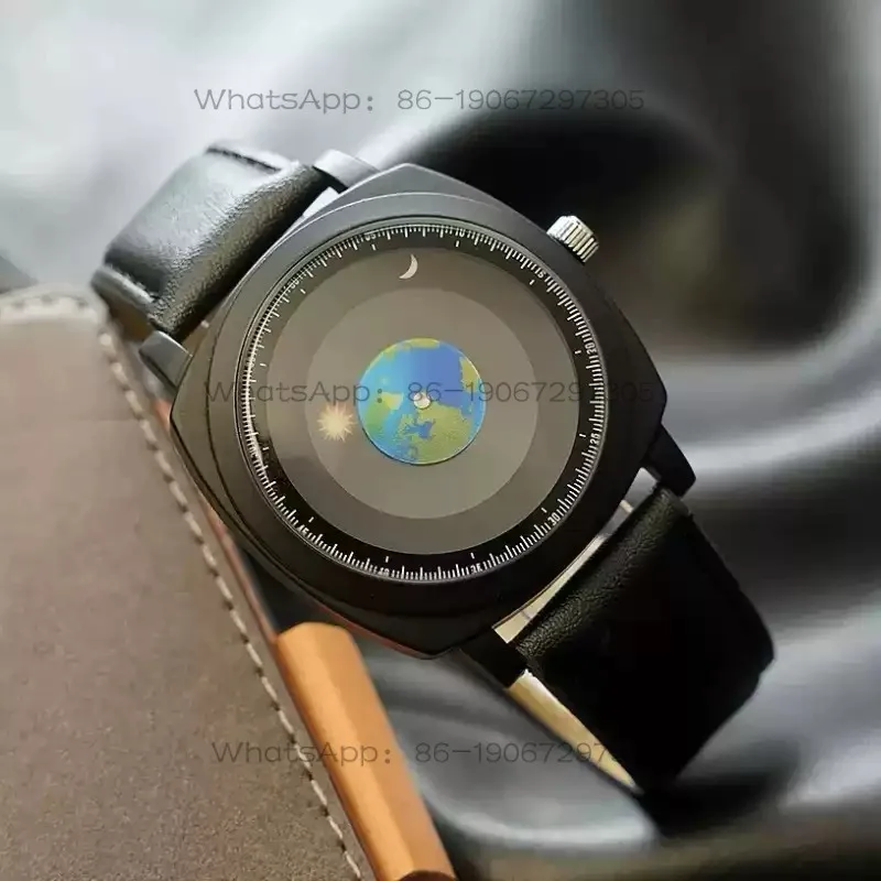 Personalized and creative watch men's light luxury high-end star concept men's watch waterproof leather moon earth