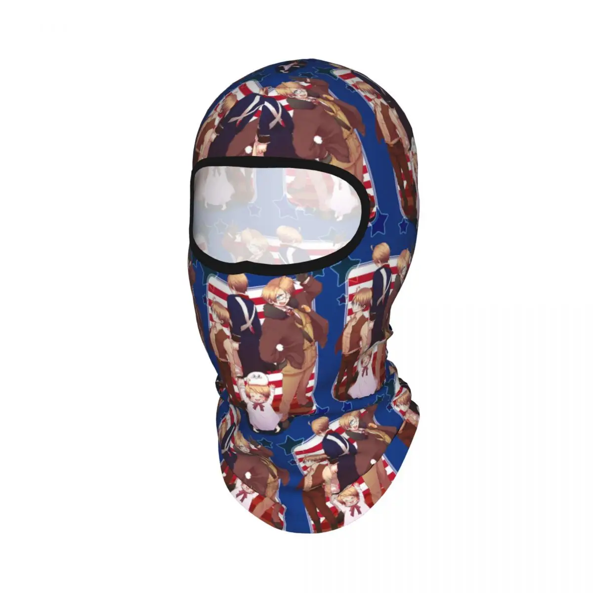 Hetalia Group World Stars Breathable Thin Balaclava Full Face Mask Sun Protection Neck Gaiter For Motorcycle Fishing Outdoor