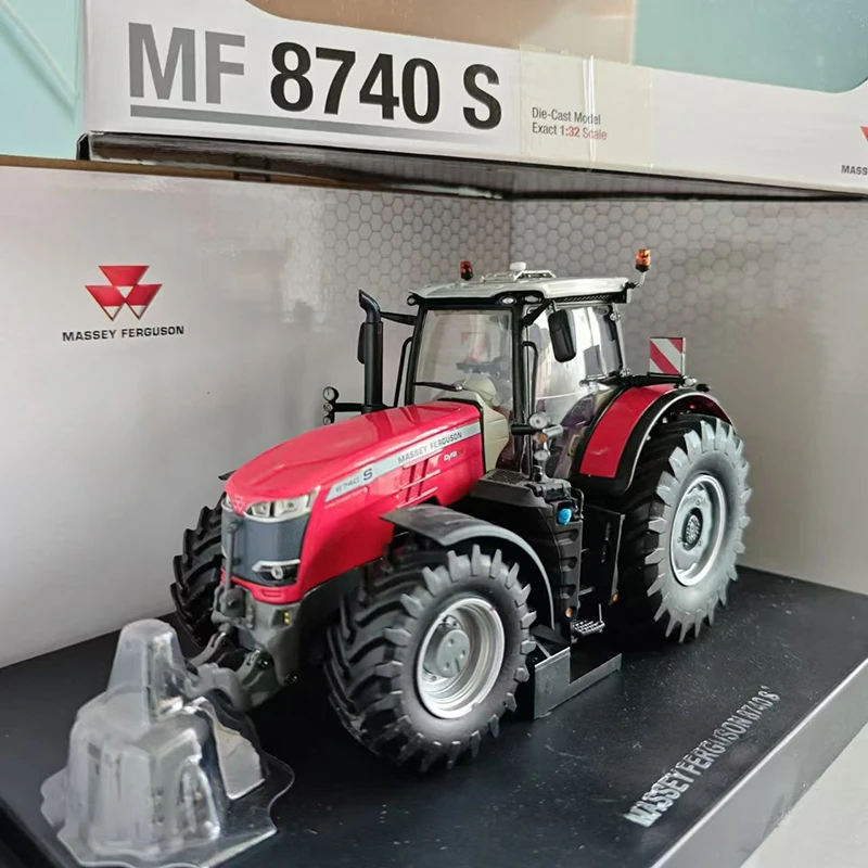 Diecast Model Car 1/32 MF 8740 S Alloy Tractor Model MASSEY FERGUSON Farm Vehicle Collection Toys for Boys Gif Original Box