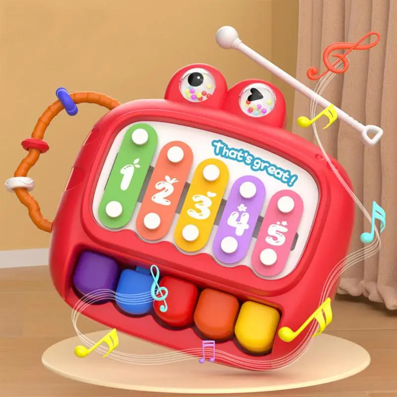 Kids Music Toys Cute Interactive Kids Piano Toy Portable Early Learning Toy Musical Toys Kids Musical Instruments Hand Knocking