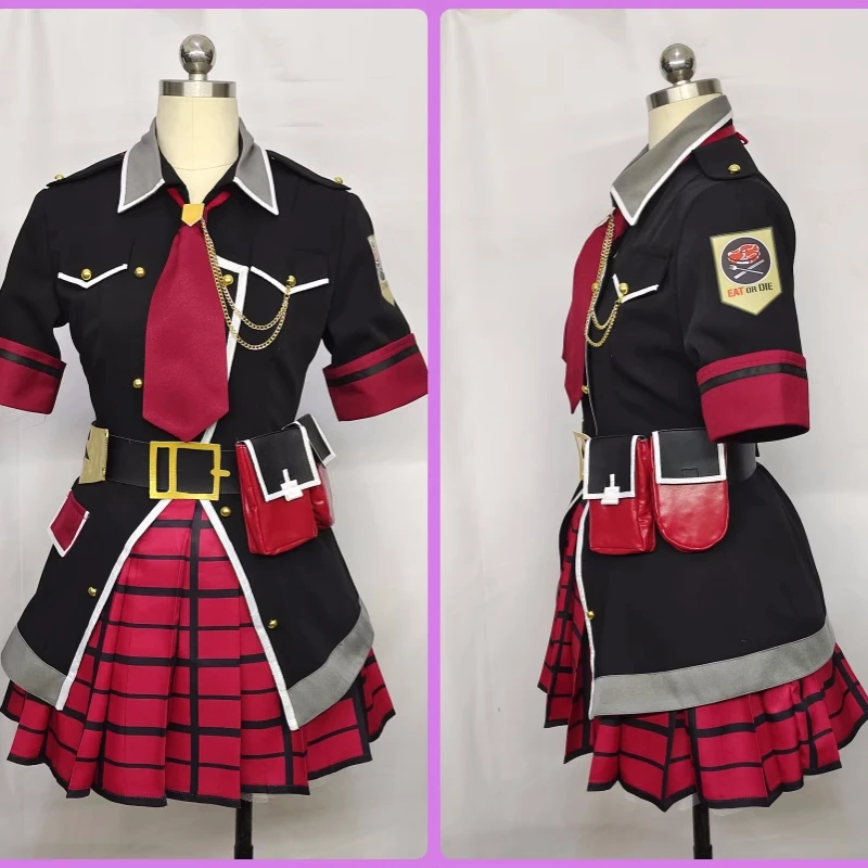 Akashi Junko Cosplay Anime Game Blue Archive Women Fashion Top Skirt Uniform Halloween Carnival Party Role Play Clothing New