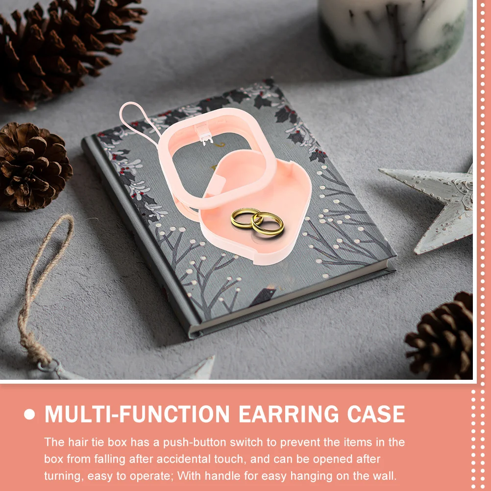 

4Pcs Hair Tie Holder Organizer Portable Jewelry Box Multi-Function Scrunchie Storage Case Hair Clip Organizer Convenient Travel