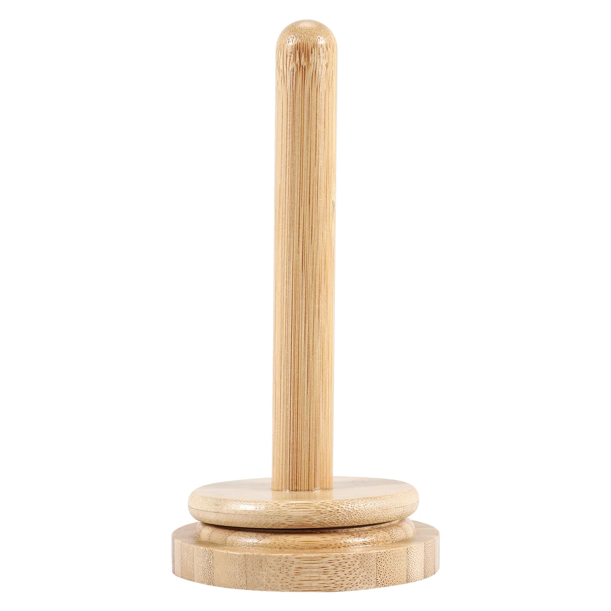 

ABJG-Wooden Yarn Holder Revolving Rack Vertical Yarn Storage Tissue Holder Wool Ball Holder Yarn