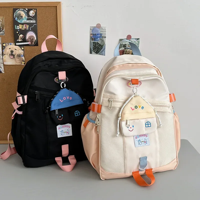 Mochila bonita de dibujos animados para niños, morral de tendencia para madre y niño, morral escolar para niña