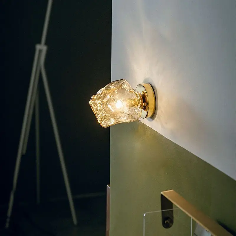 

Japanese Style Lava Ice Wall Lamp Creative Design Bedside Light for Bedroom Corridor Atmosphere Lighting