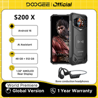 【Brand+】DOOGEE S200 X 5G Rugged Phone 12+512GB Smartphone 6.72” FHD+120Hz IPS screen Dimensity 7050 10100mAh battery 33W