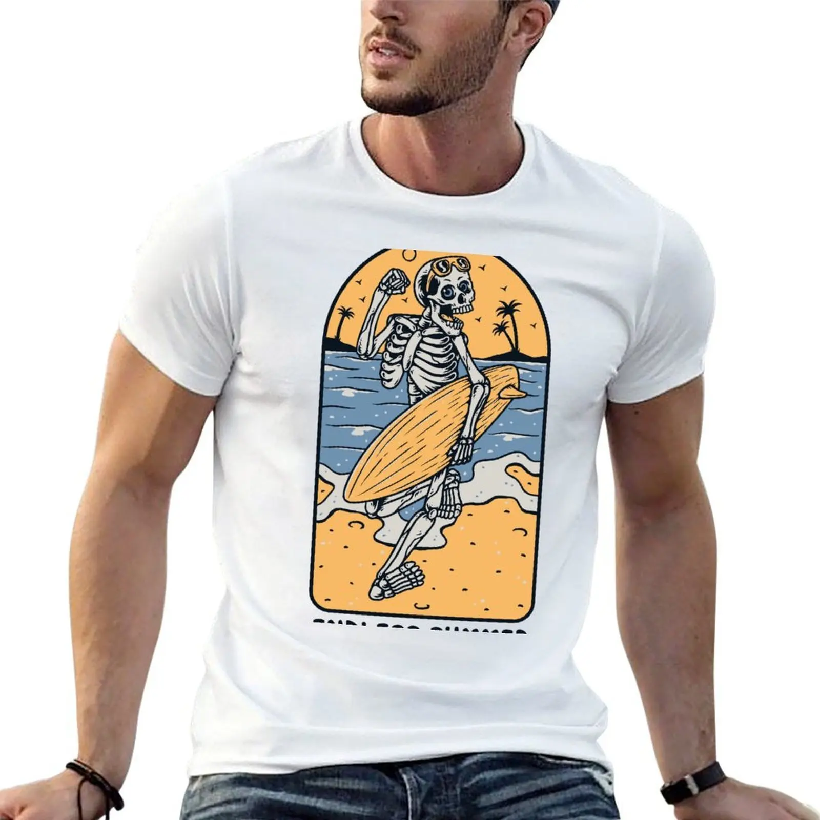 ENDLESS SUMMER SURF DESIGN T-Shirt Outdoor Working T-Shirt