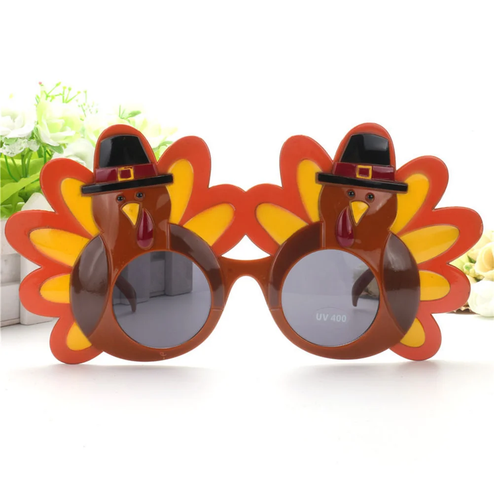 Lustige Türkei-Mann-Brille, Thanksgiving-Brille, Cartoon-Kostüm, Sonnenbrille, Party-Brille für Feiertage