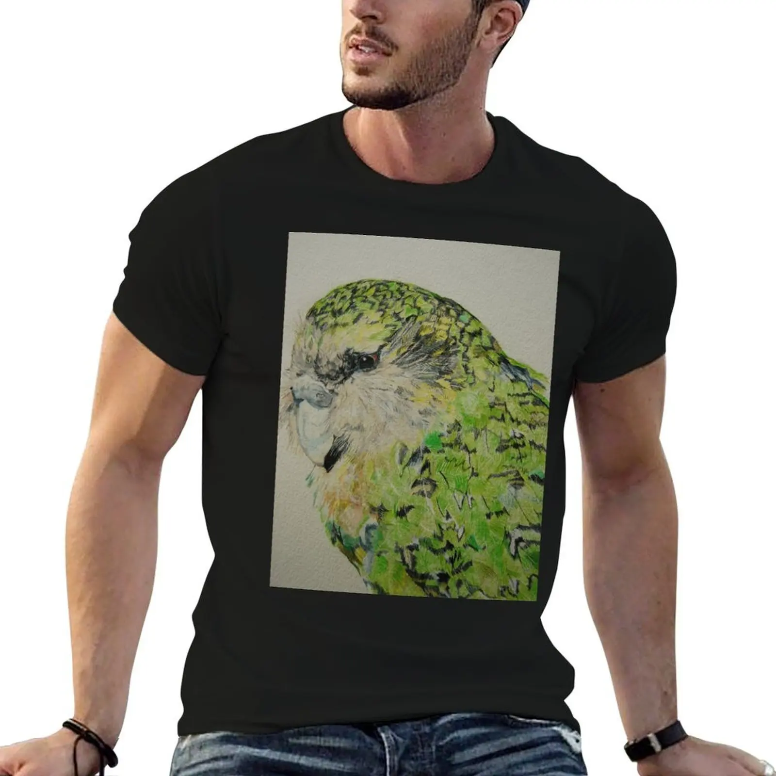 Kakapo T-Shirt Blouse vintage men clothing