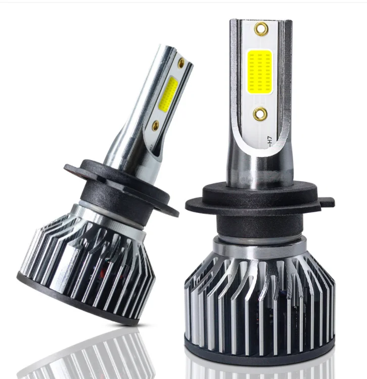 New K2C car led headlights h4 led headlights Headlights universal led car bulbs	  5000LM