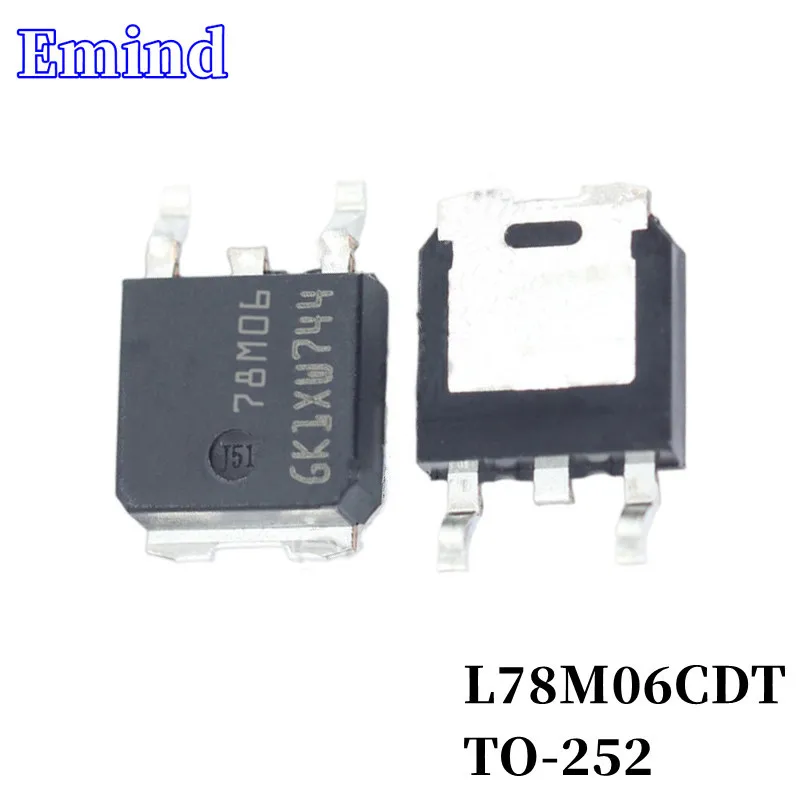 50/100/200/500/1000Pcs L78M06CDT 78M06  SMD Low Dropout Regulator TO-252 LDO 3-terminal Regulator IC